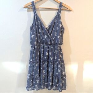 Altar'd State Blue and White Floral Mini Dress